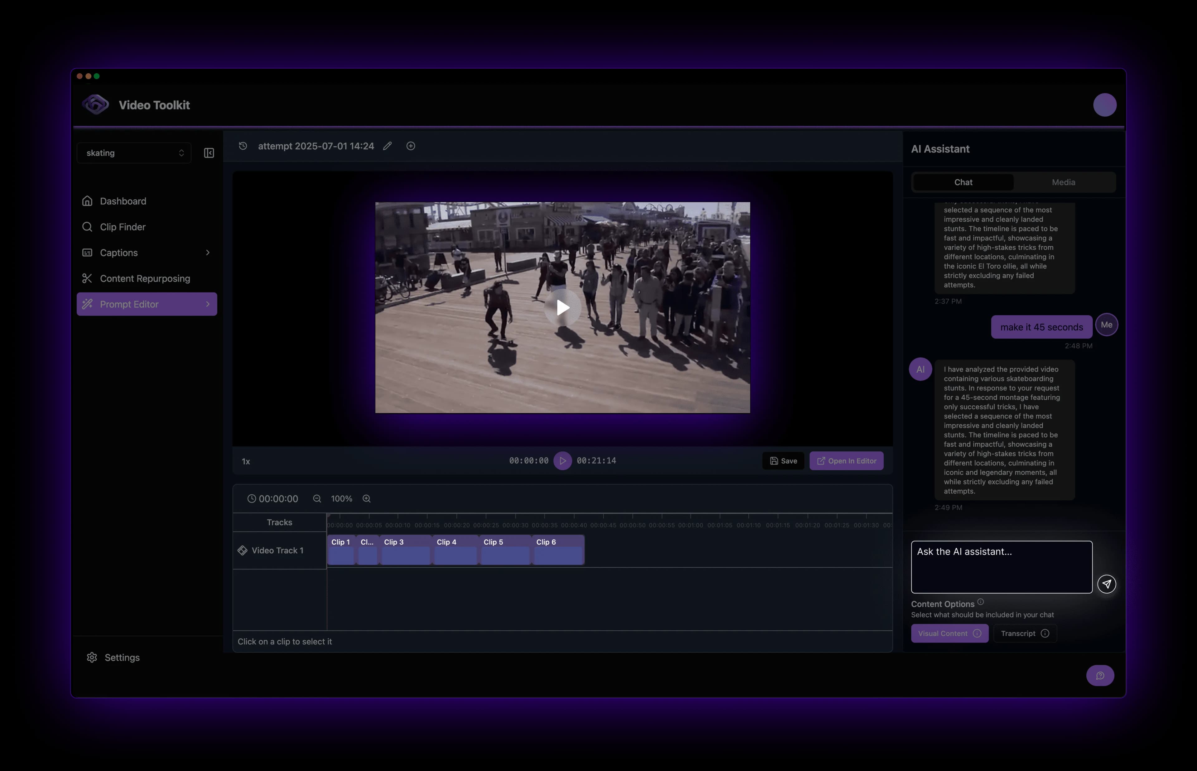 VTK Prompt Editor